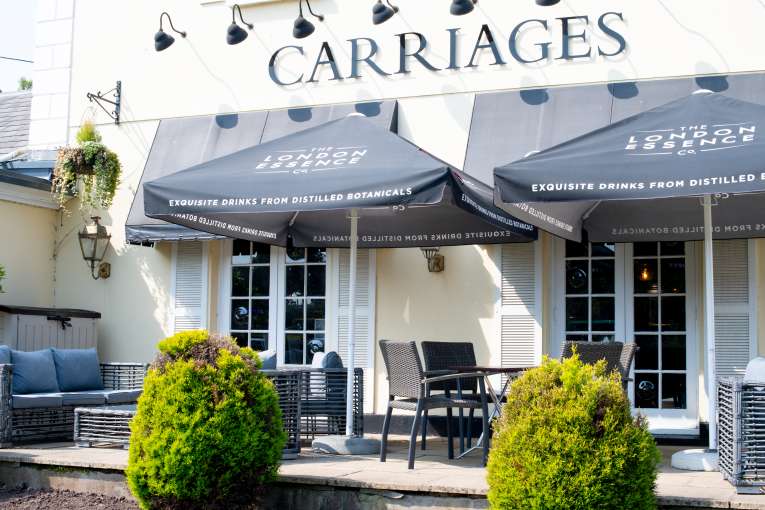 Terrace at Carriages in Devon