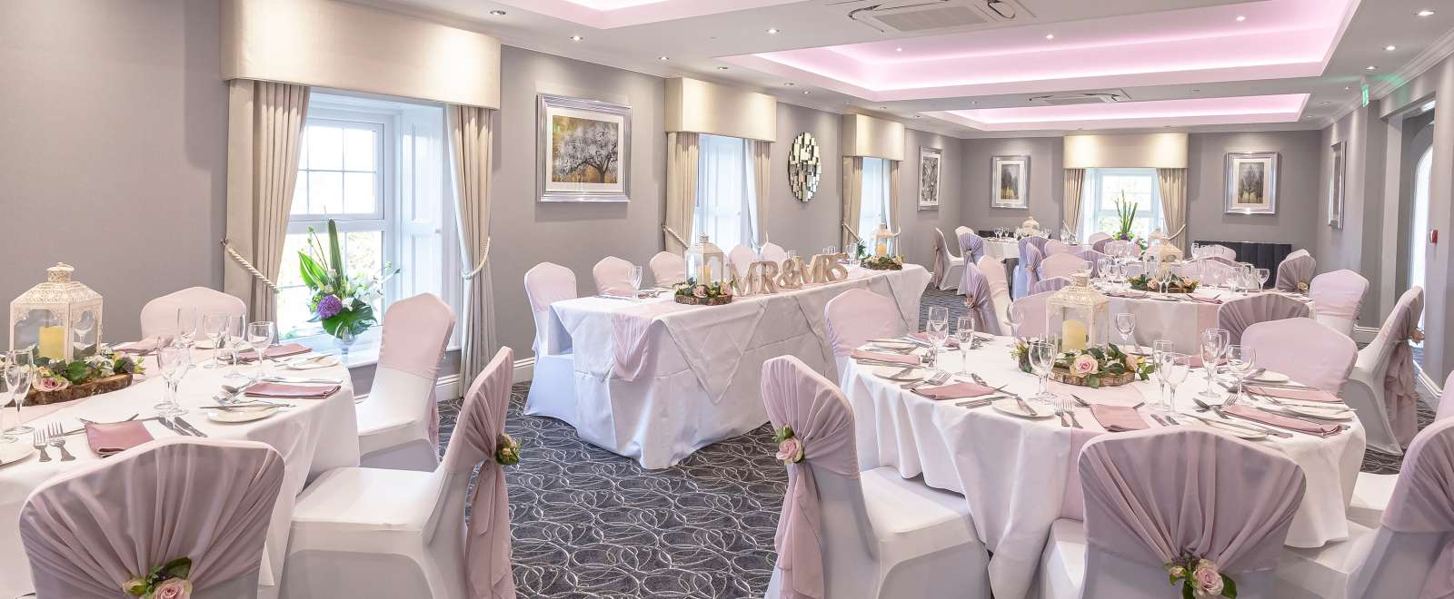 Wedding breakfast in Victorian Suite at Devon Hotel