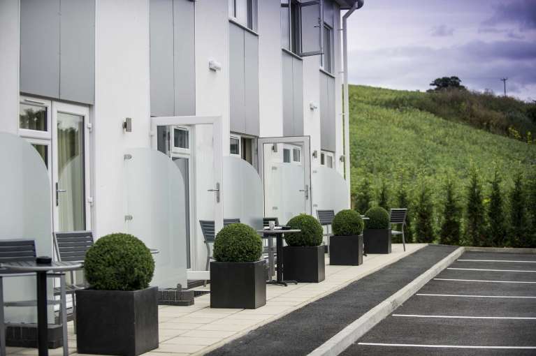 Devon Hotel Accommodation Outdoor Patio Seating Area