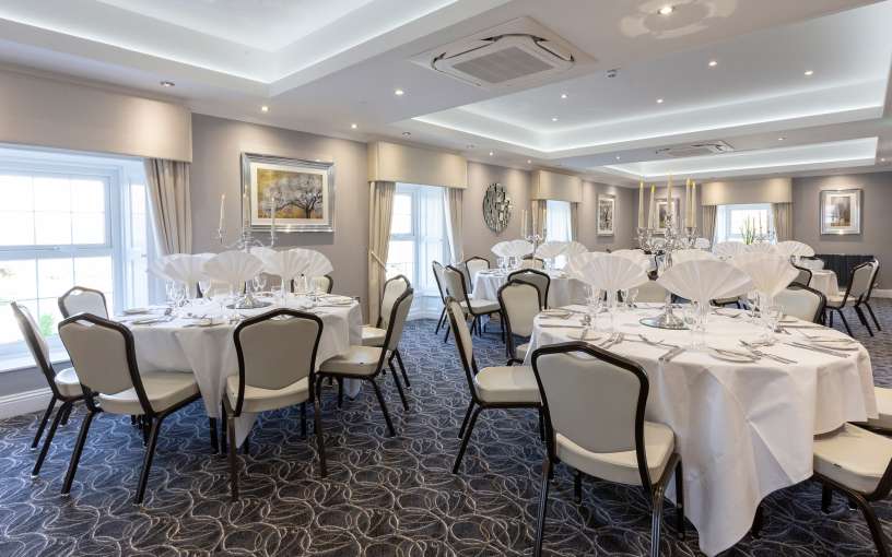 victorian suite at devon hotel laid up for a dinner
