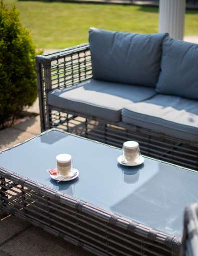 coffee on terrace