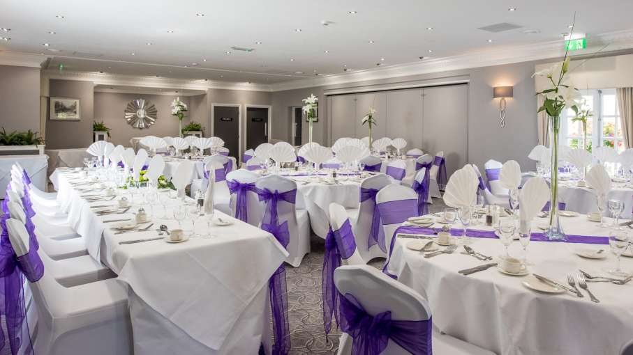Tables for wedding at The Devon Hotel