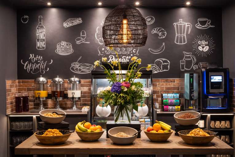 Breakfast bar at The Devon Hotel