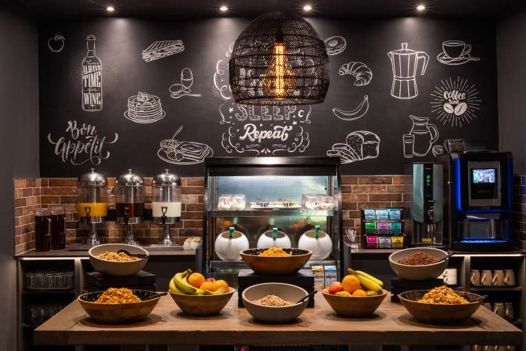 Breakfast bar at The Devon Hotel 