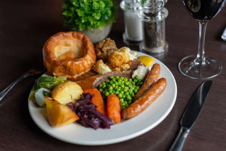 Carvery with Beef at Carriages Brasserie 