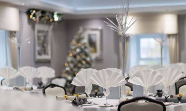 Devon Hotel Victoria Suite Decorated for Christmas
