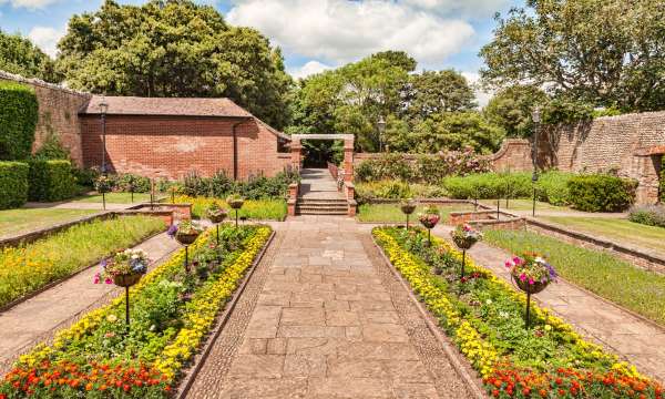 Flower Beds at Connaught Gardens in Sidmouth South Devon