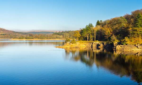 Burrator Reservoir on Dartmoor South Devon