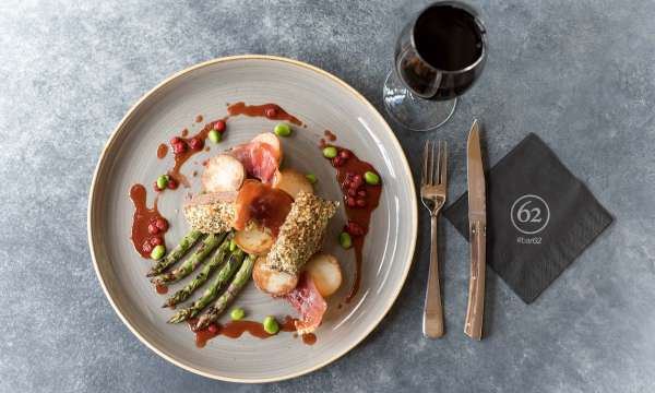 Herb Crusted Lamb Sirloin with Red Wine at 62 The Bank, Barnstaple