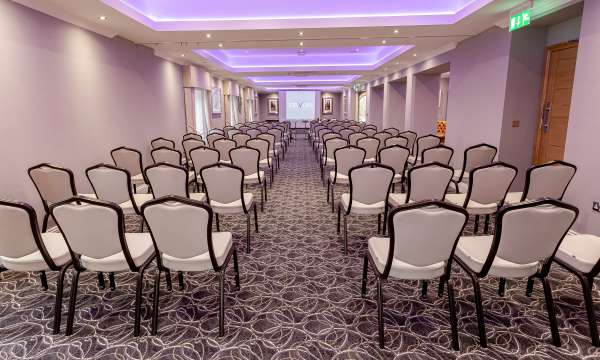 theatre set up in victorian suite at devon hotel