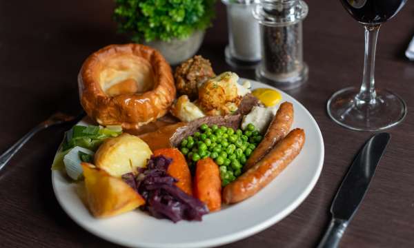 Carvery with Beef at Carriages Brasserie 