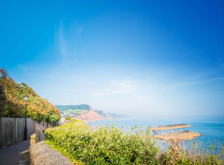 South Devon Coastline from Connaught Gardens South Devon