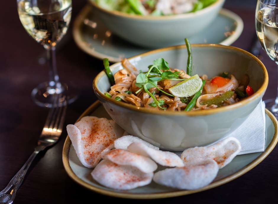 Pad Thai at Carriages Brasserie