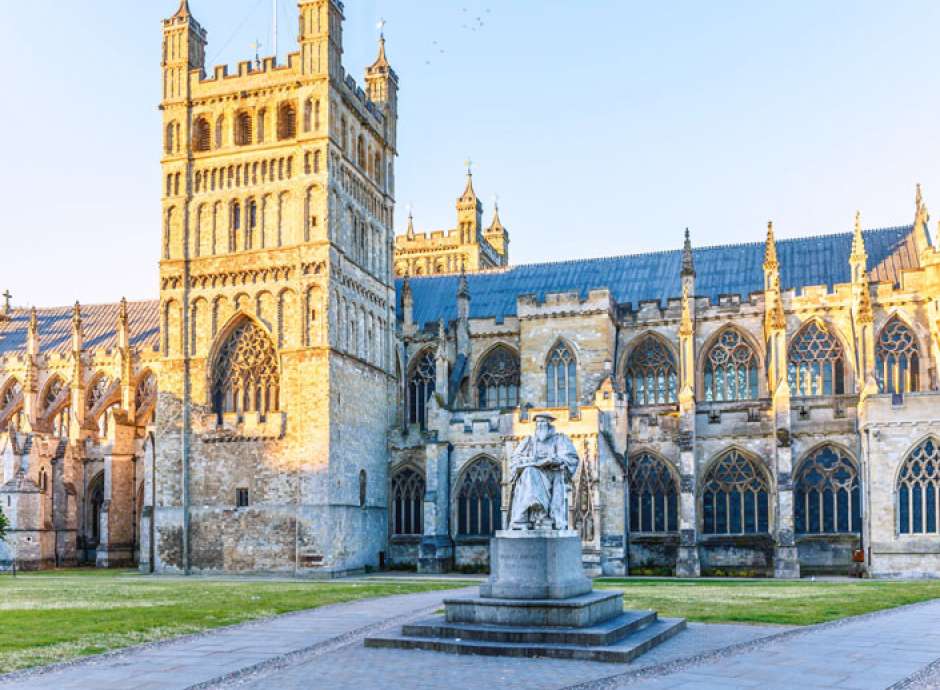 Exterior of Exeter Cathedral