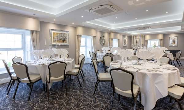 victorian suite at devon hotel laid up for a dinner